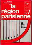Bulletin d'information de la Région parisienne, 7 - Octobre 1972 - Le VIe plan