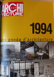 Le Moniteur architecture, 57 - Décembre 1994 - Une année d'architecture 1994