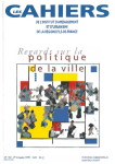 Les cahiers de l'Institut d'Aménagement et d'Urbanisme de la Région Ile-de-France, 123 - 2e trimestre 1999 - Regards sur la politique de la ville 