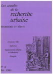 Annales de la recherche urbaine (Les), 8 - Eté 1980