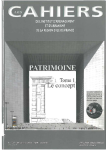 Les cahiers de l'Institut d'Aménagement et d'Urbanisme de la Région Ile-de-France, 129 - 4e trimestre 2000 - Patrimoine. Tome 1, Le concept