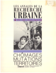 Annales de la recherche urbaine (Les), 35-36 - Octobre 1987 - Chômages, mutations, territoires