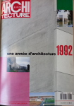 Le Moniteur architecture, 37 - Décembre 1992 - Une année d'architecture 1992