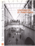 Annales de la recherche urbaine (Les), 62-63 - Juin 1994 - Universités et territoires