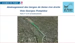 Aménagement des berges de Seine rive droite : Voie Georges Pompidou : Paris 1er et 4e arrondissements