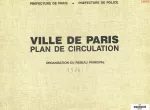 Ville de Paris. Plan de circulation : organisation du réseau principal