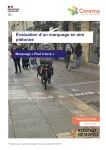 Évaluation d'un marquage en aire piétonne : marquage 
