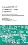 Solidarités et coproductions urbaines