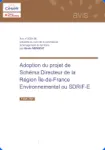 Adoption du projet de Schéma directeur de la Région Île-de-France Environnemental ou SDRIF-E