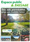 Espace public & paysage, 223 - Mars - avril 2022 - Des sols perméables grâce aux modules béton