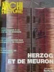 Le Moniteur architecture, 9 - Mars 1990 - Herzog & De Meuron